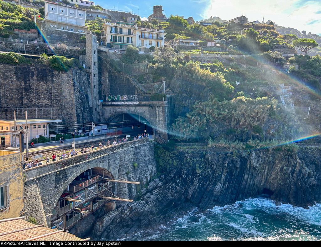 Quite the Setting for a Train Station